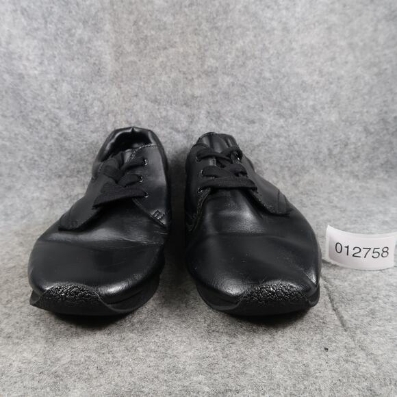 Style Plus Shoes Mens 9 Black Leather Derby Dress Classic Lace Up Comfort Retro - Picture 2 of 12